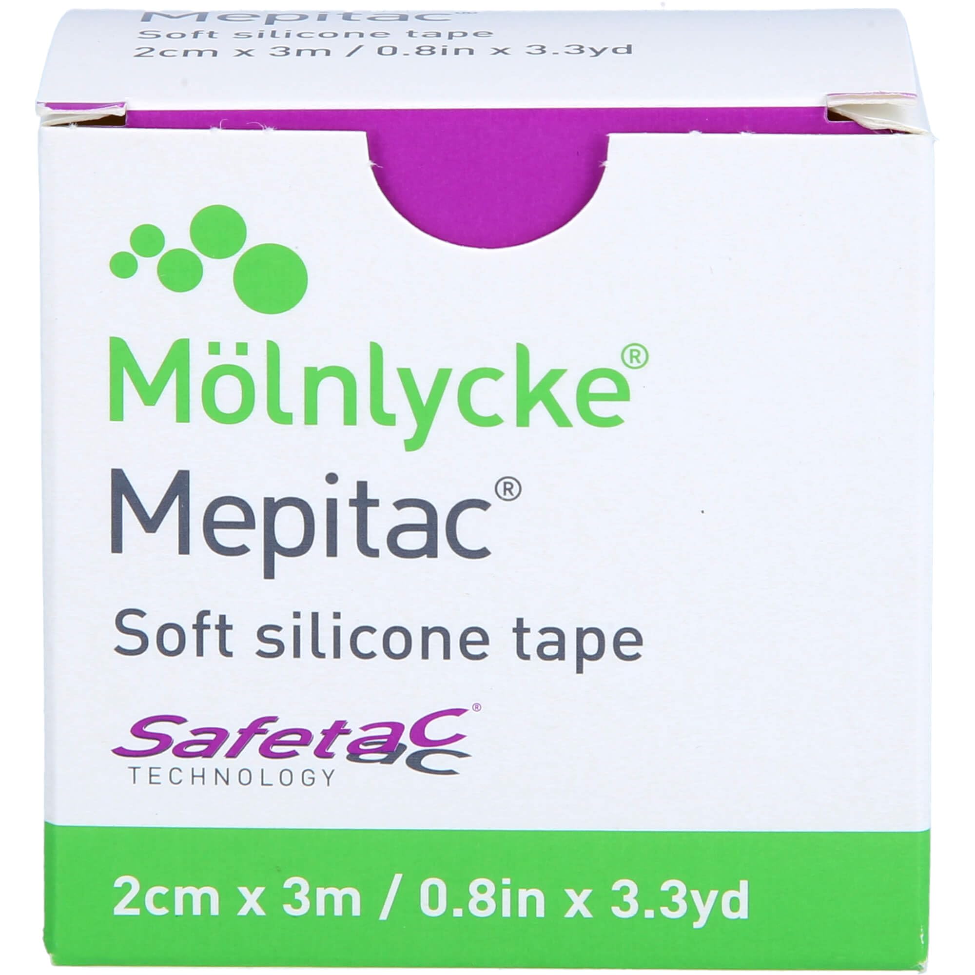 Mlnlycke Healthcare GmbH Mepitac 2 x 300 cm (2cm x 3m) Roll Non-Sterile Original Version