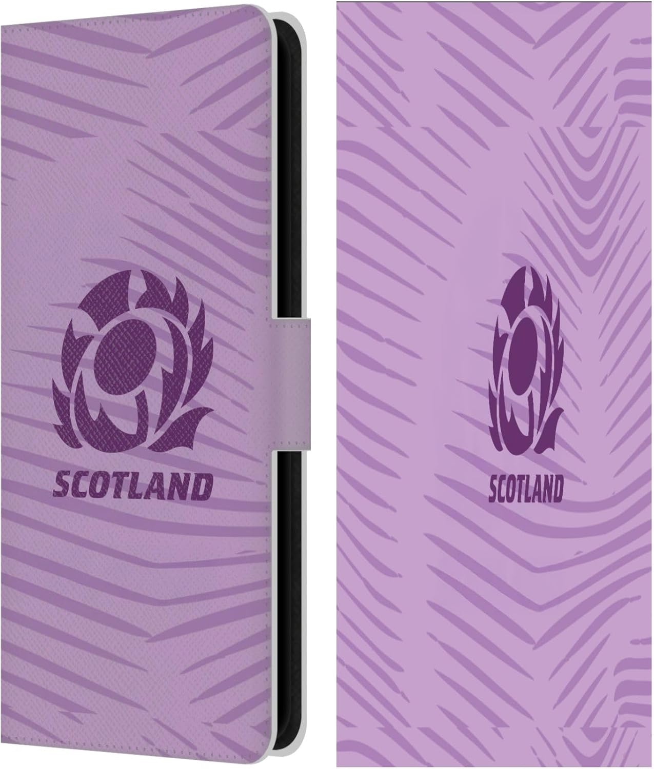 Head Case Designs Officially Licensed Scotland Rugby Away 2025/26 Crest Kit Leather Wallet Case Compatible with Samsung Galaxy S23 FE 5G