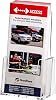 Clear-Ad - Acrylic Trifold Brochure Holder - Rack Card Display - Pamphlet Stand - LHF-S100 (Single Pack)