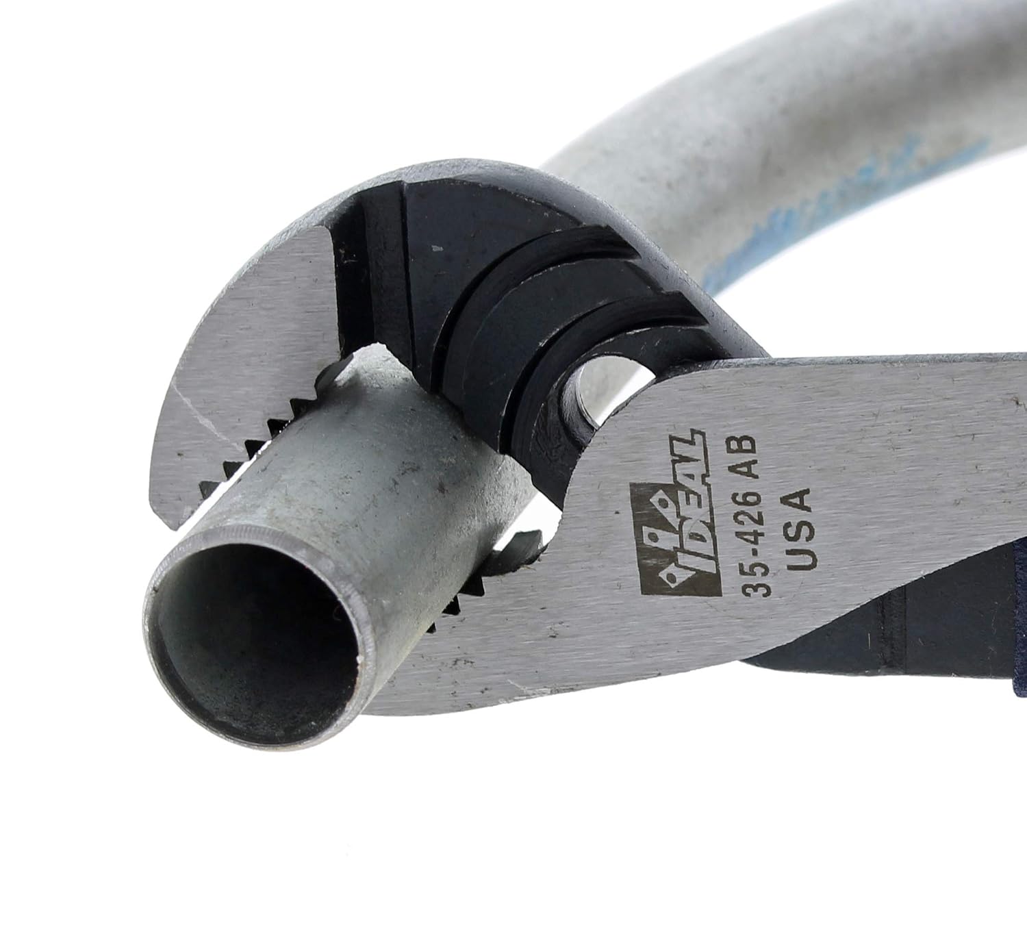 IDEAL Electrical 35-426 Tongue & Groove Plier - 7 in. Steel Groove Joint Plier with Reinforced Flange, Straight Jaws, Dipped Handle