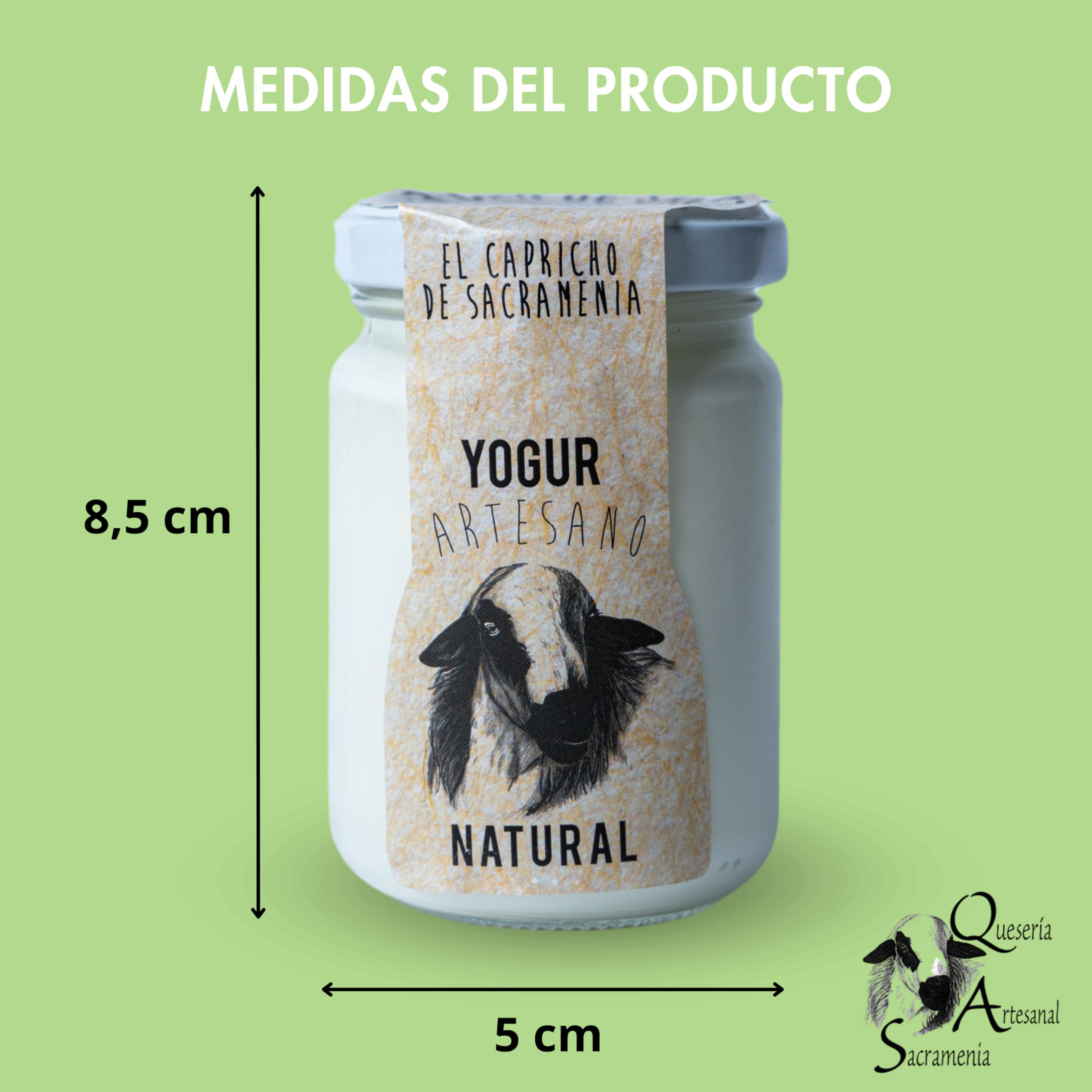 El Capricho de Sacramenia | Pack personalizado | 20 Yogures Artesanales Leche de Oveja | 4 und. 5 variedades a elegir | Cremoso, Natural, Saludable | Gourmet | Sin Gluten | Sabor Único y Original