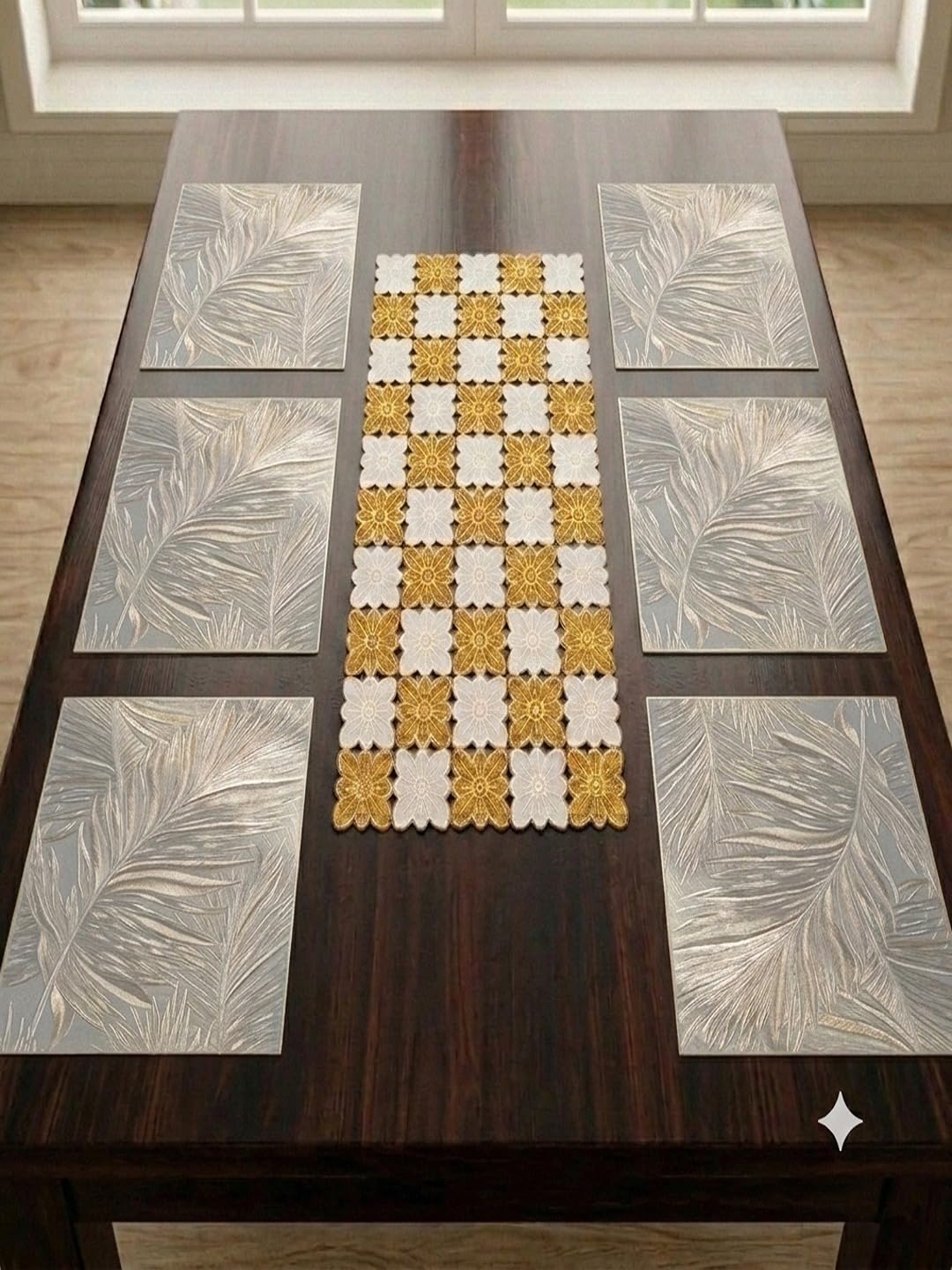 Gold Leaf Placemats - Waterproof & Heat Resistant -14