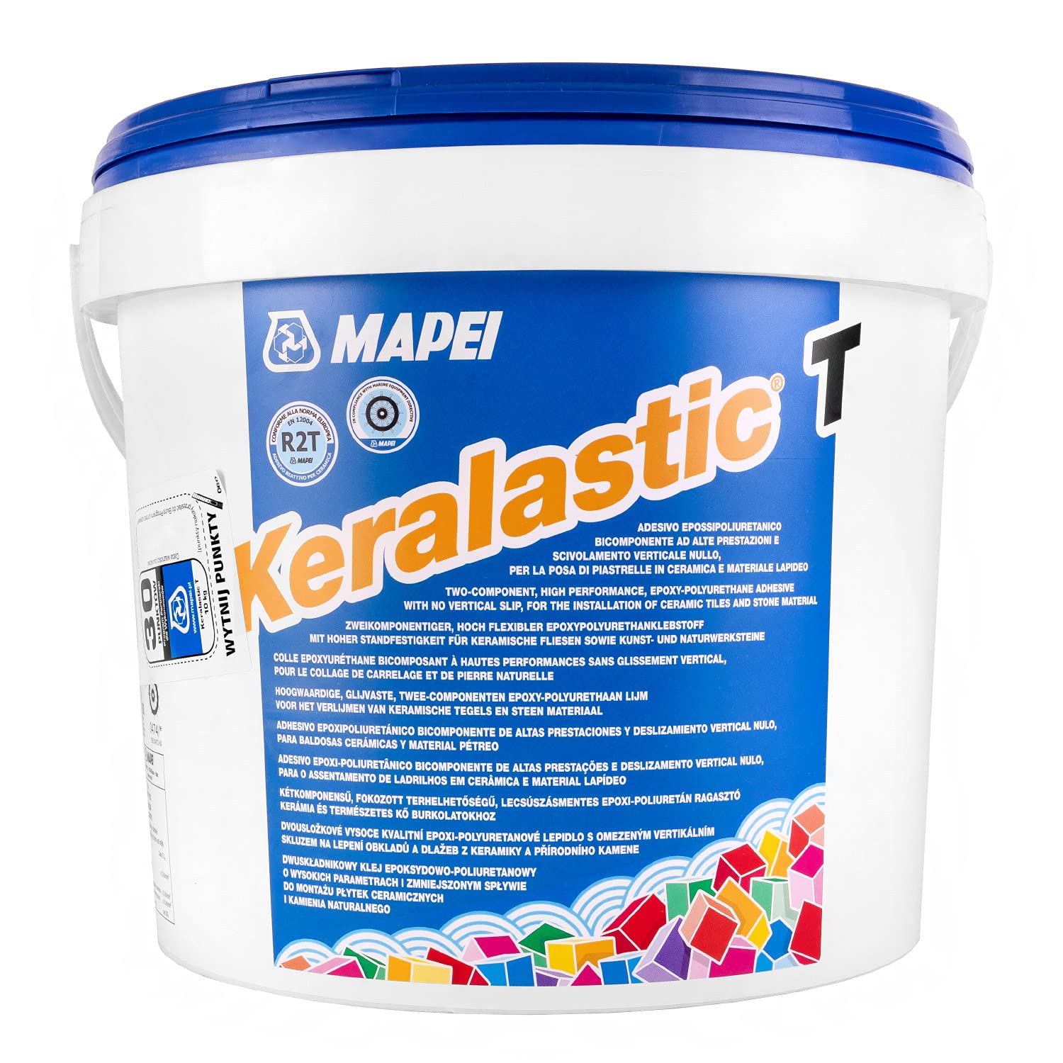 Dwuskładnikowy klej do płytek ceramicznych i kamienia naturalnego MAPEI KERALASTIC T BIAŁY 10kg