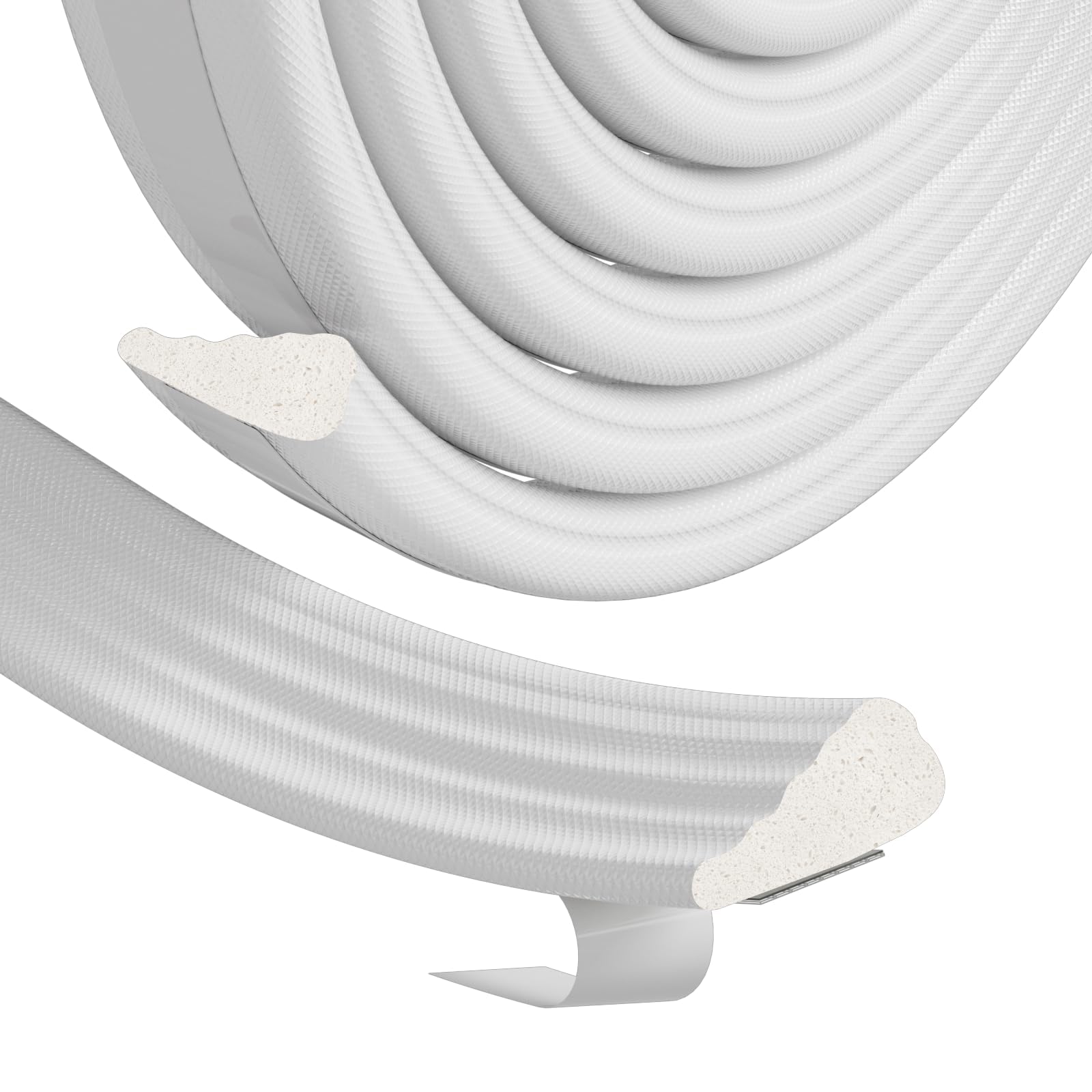 Draft Excluder for Doors and Windows,Draught Excluder Tape,Door Draft Excluder Tape Window Insulation Foam Seal Strip,Window Draft Excluder Door Soundproofing Sealing Weather Strip（White,300CM）