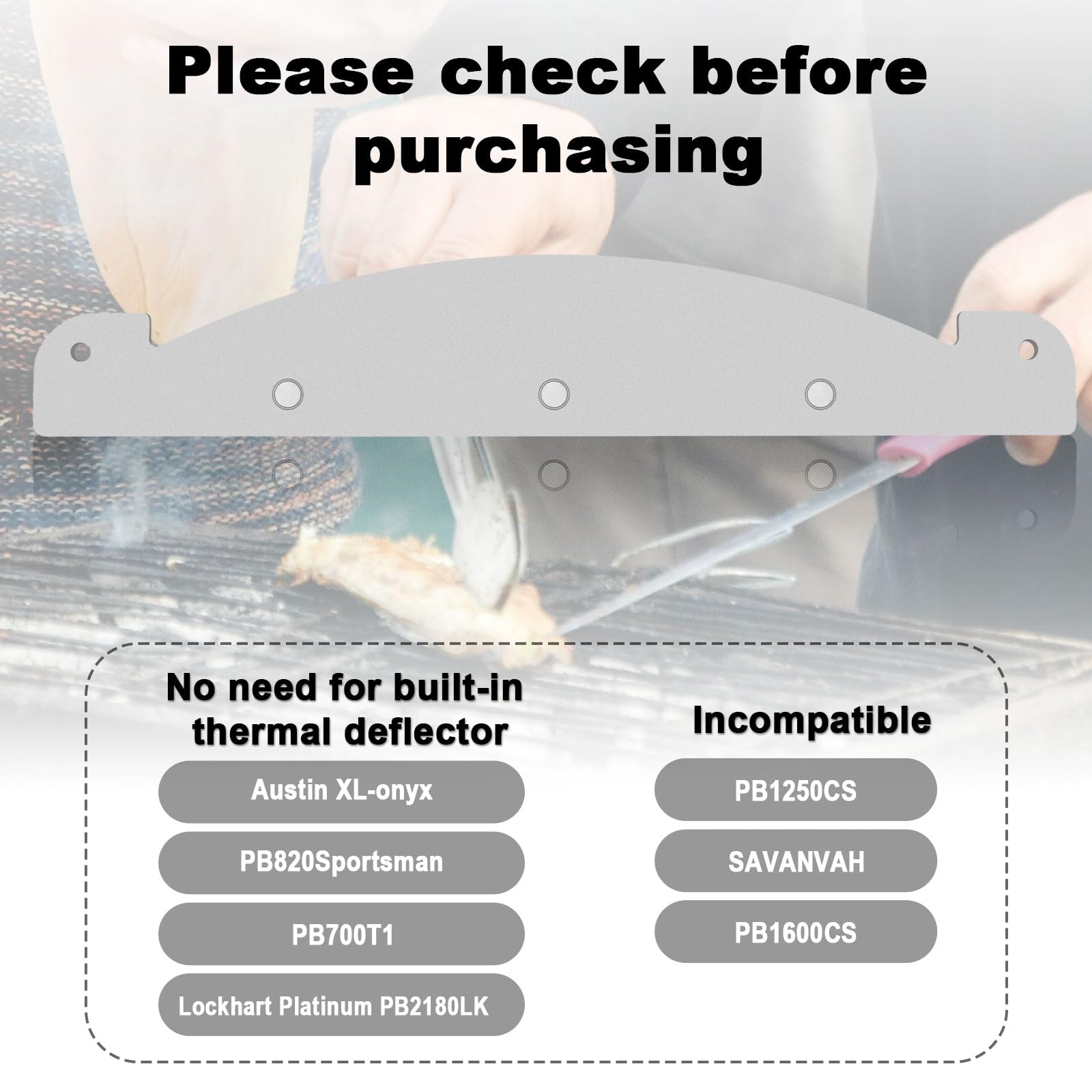 Shield Replacement Heat Deflector Modification For Pit Boss