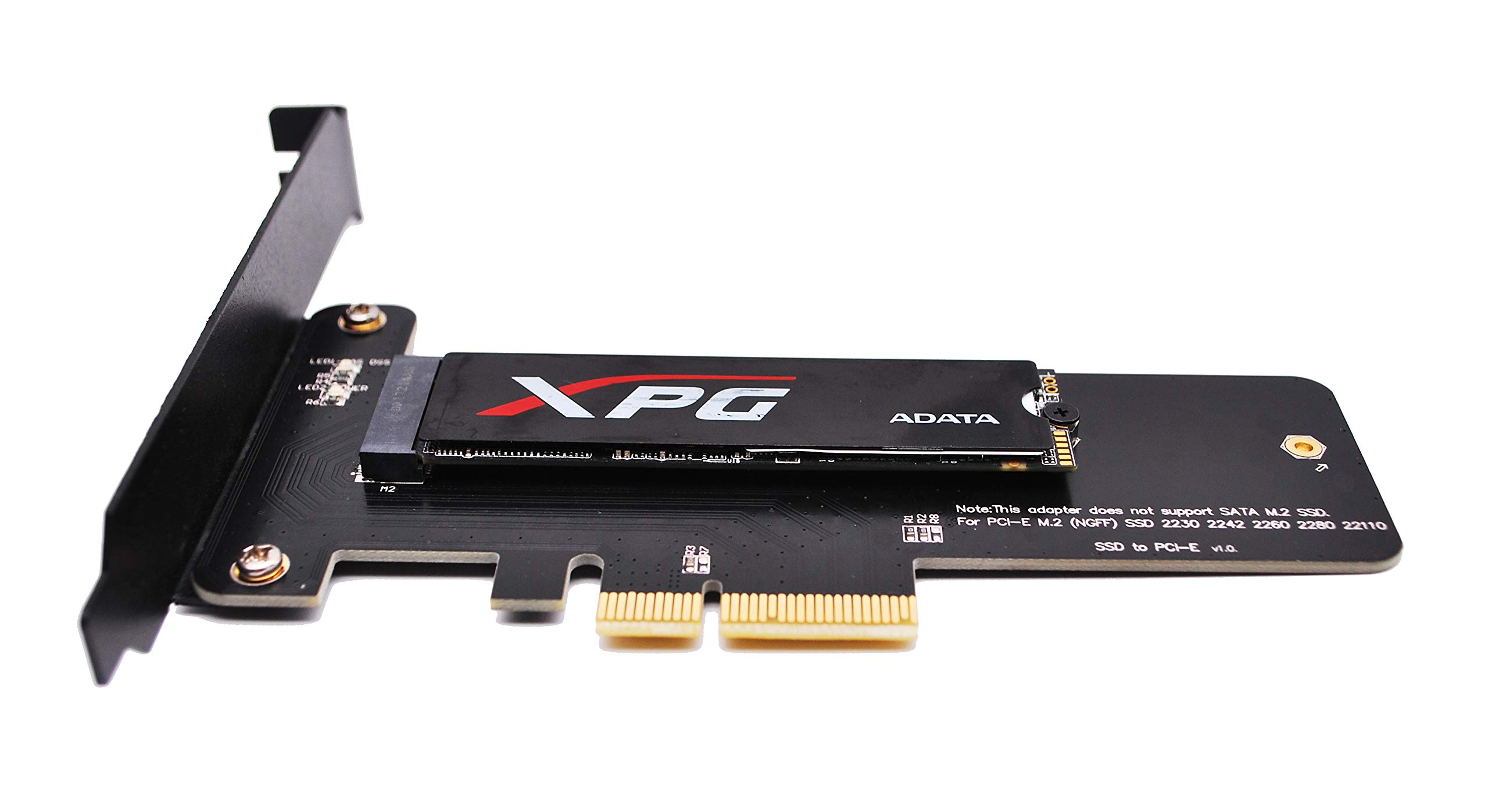 EZDIY-FAB Adattatore PCI Express M.2 SSD NGFF PCIe 3.0 x4 (Compatibile con M.2 PCIe 22110, 2280, 2260, 2242)