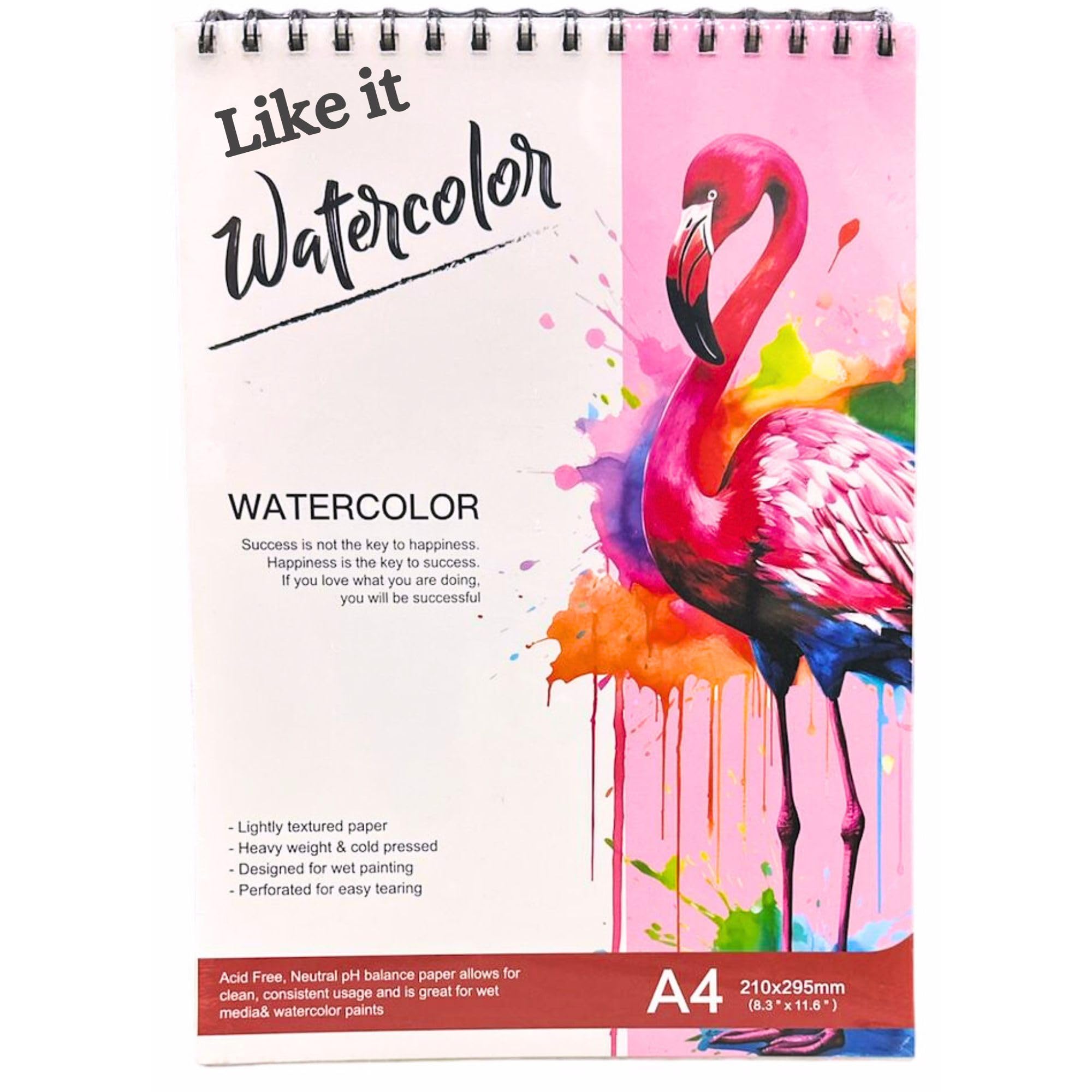 Like it Watercolor Pads 8.3x11.6”, (24 Sheets) 100% Cotton, Spiral Bound, Acid-Free Paper, (220gsm), Perfect for Watercolour, Acrylic, Gouache, Most Wet & Dry Media, Ideal for Beginners, Artists & Professionals (B0DCWHVB4L) Amazon Price History, Amazon Price Tracker