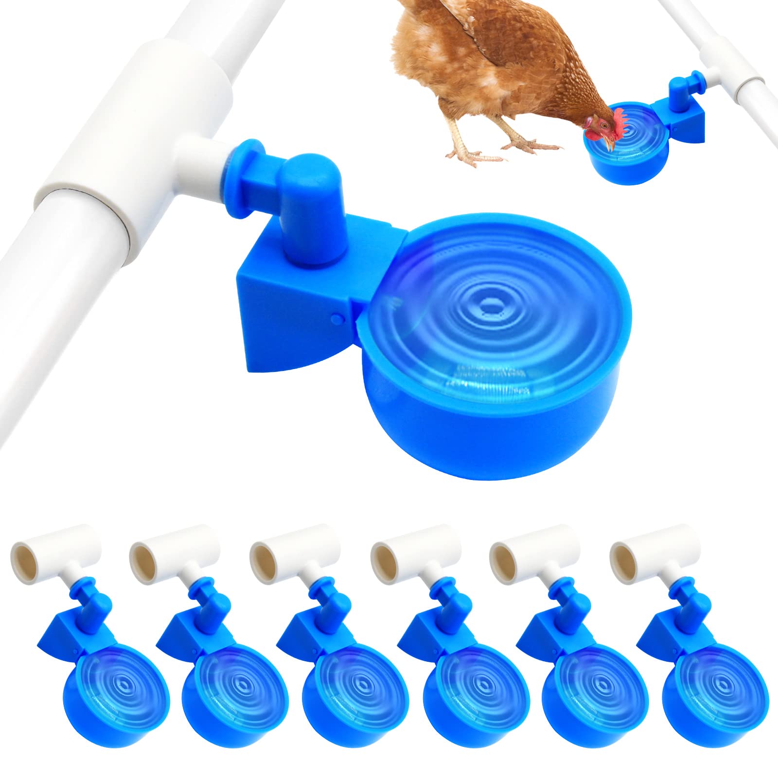 GIFANK ?Clearance Chicken Waterer Cups,Automatic Chicken Water Feeder