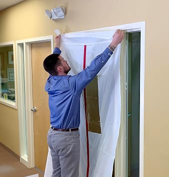 ZIPWALL ZipDoor ZDM Magnetic Door Kit, 1 Pack, White