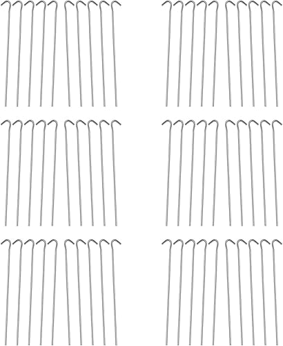 Huji - Estacas de acero galvanizadas para tienda de campaña de jardín, para deportes al aire libre, camping, anclaje, toldos trampas para plantas de