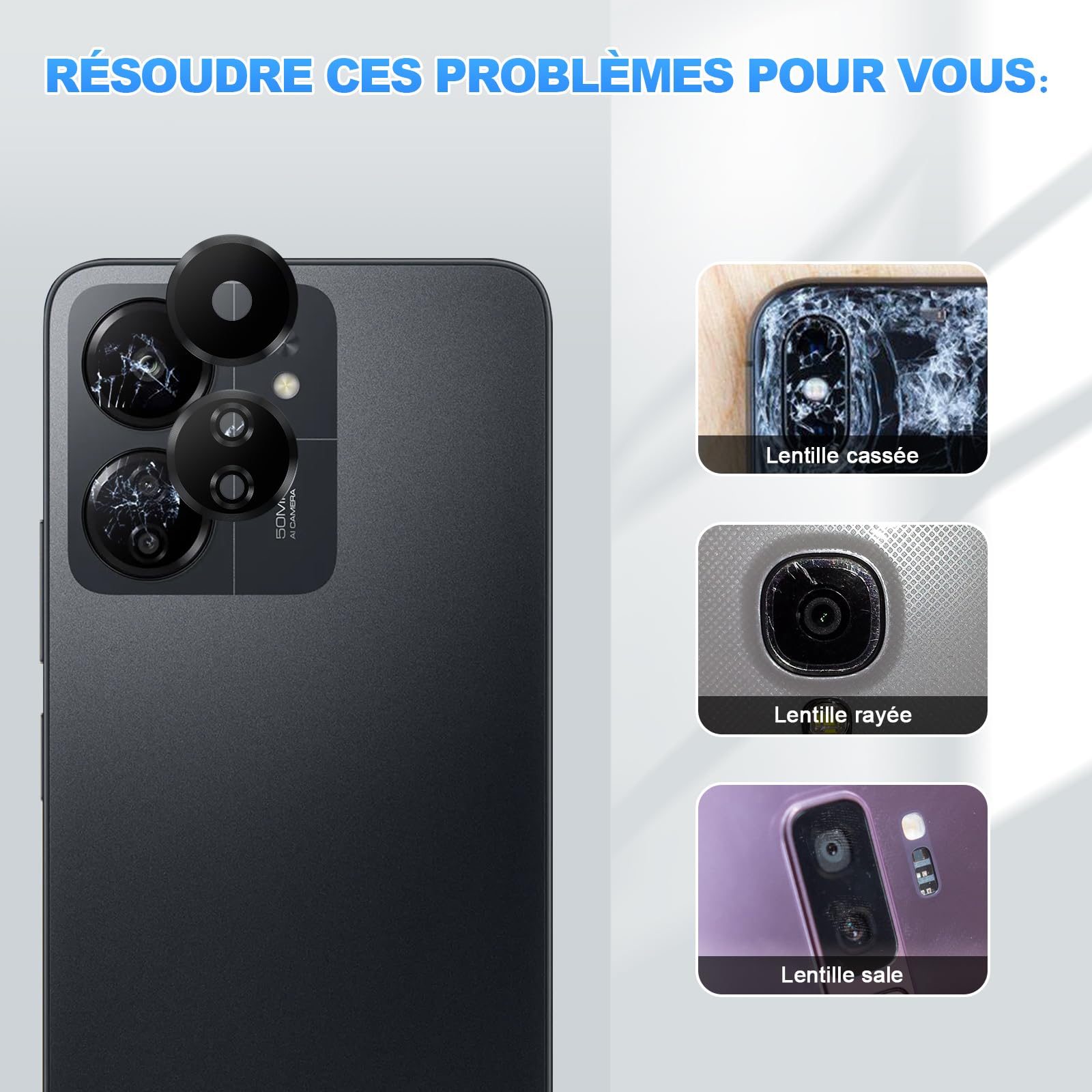 Verre De Caméra Arrière Pour Xiaomi Redmi 6 Et 6A - Lentille De Rechange Neuve Générique