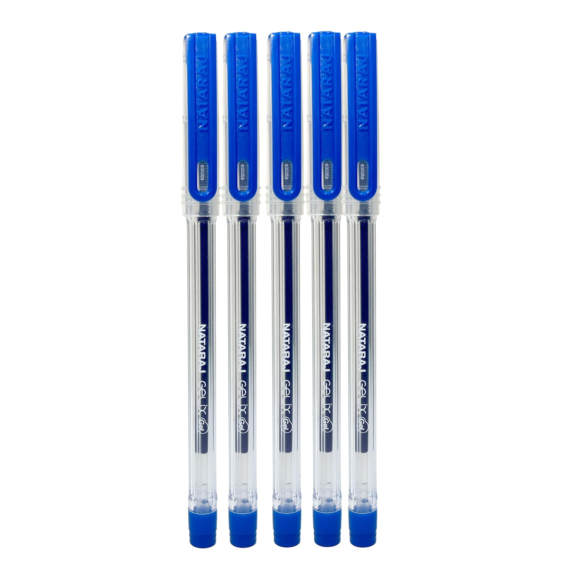 Nataraj Gelix Gel Pens - Pack of 2-10 pen, Blue