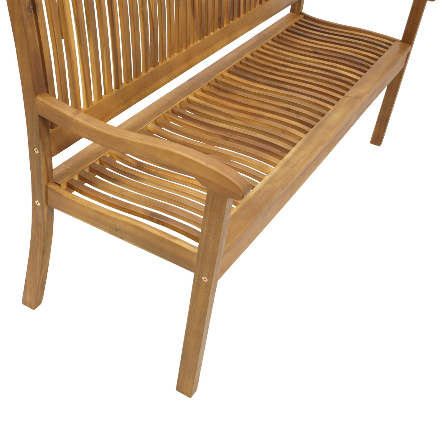 DEGAMO Gartenbank Holzbank Maracana 3-sitzer 157cm, Massivholz Akazie braun geölt, Outdoor