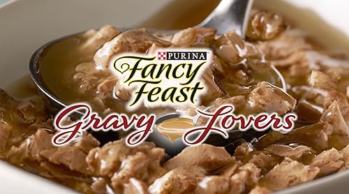 Miniatura 8 de Fancy Feast - Comida húmeda en salsa para gatos, amantes de la salsa, (12) latas de 3 onzas (pescado blanco y atún del océano)