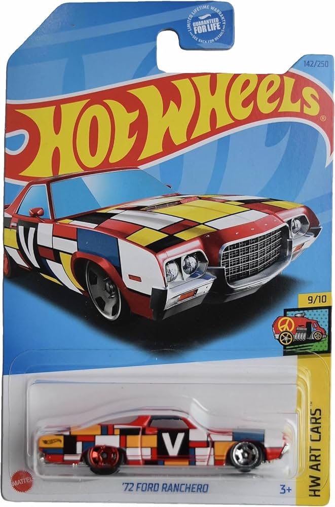 Amazon.com: Hot Wheels '72 Ford Ranchero, HW Art Cars 9/10