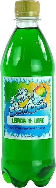 100% Authentic Snow Cone Syrup 1 Litre Shave Ice Slush (Lemon and Lime)