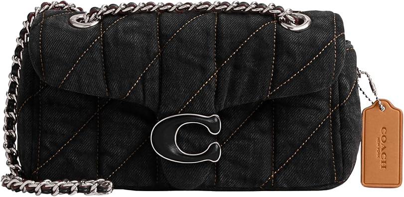 Coach Tabby Shoulder Bag Quilted Denim Tabby Shoulder Bag 20 Black///White
