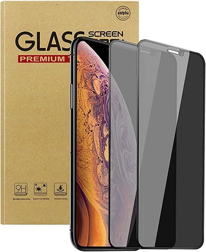 Protector de pantalla de privacidad para Samsung Galaxy A12 de vidrio templado [2 unidades], antiespía, antihuellas, protección antiexplosiones,