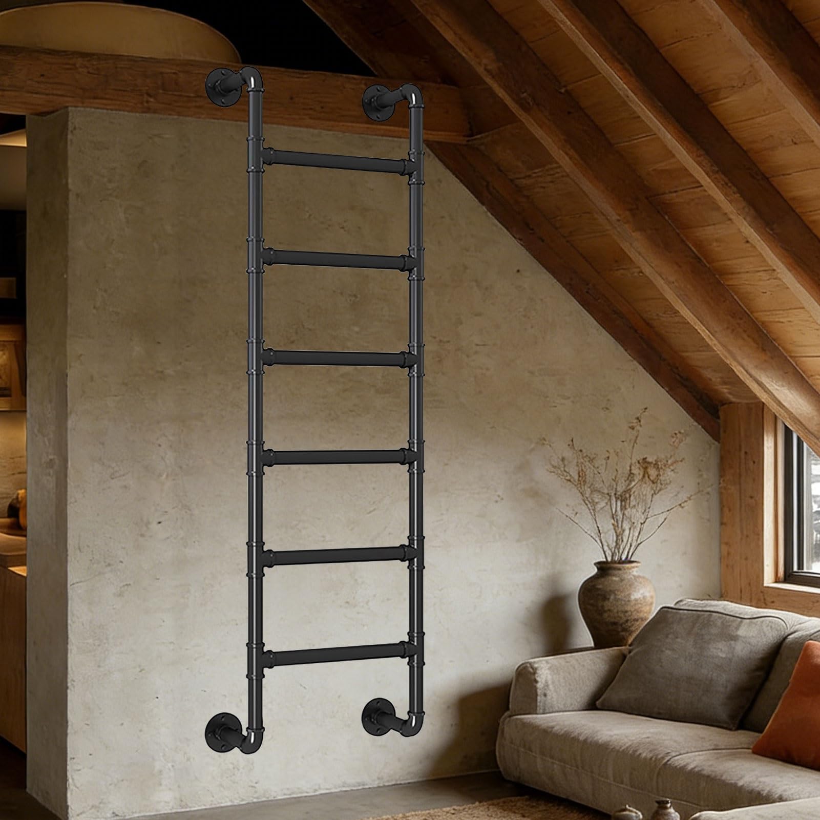 Échelle de grenier murale pour optimiser les petits espaces et lits superposés de dortoir