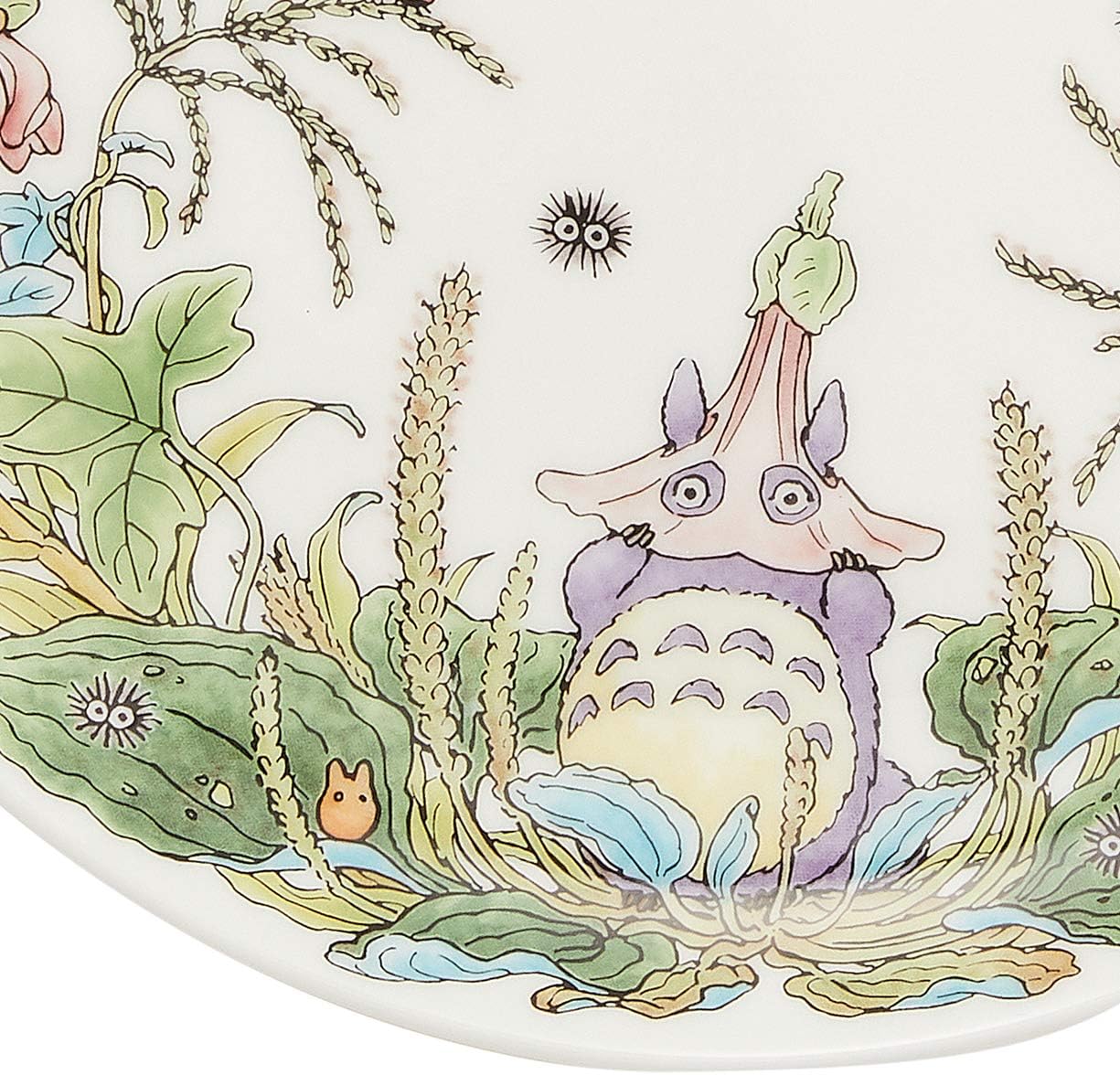 Noritake Noritake T50116A/4660-4 My Neighbor Totoro Plate 9.1 inches (23 cm), Hiruga Hiruga-Hiruga-Hiruga-Hen, Microwave Safe, 1 Piece, Bone China