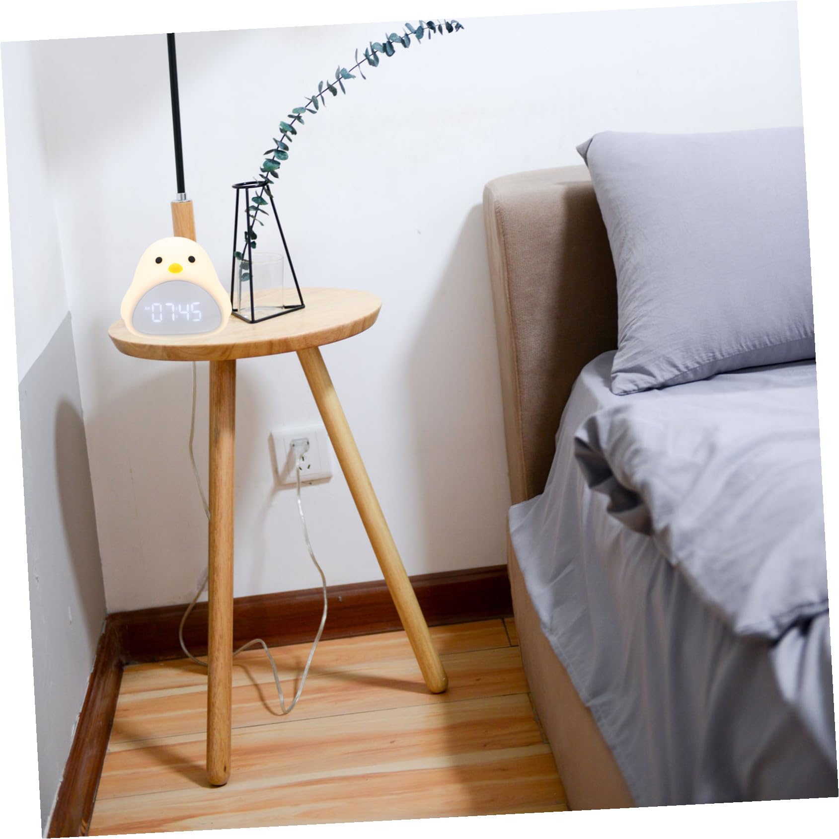 Reloj Despertador Infantil Multifuncional con Regulable Diseño Lindo para Dormitorio y Escritorio Decoración para Niñas Luz y Silenciosa