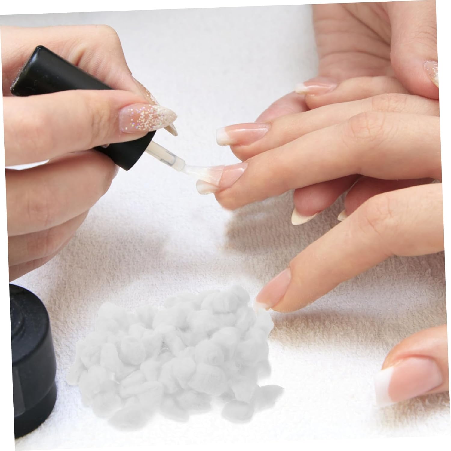 minkissy 2pcs Portable Mini Cotton for Makeup and Nail Polish Removal Cotton Pack Multi-use for Household Cleaning and Personal Care