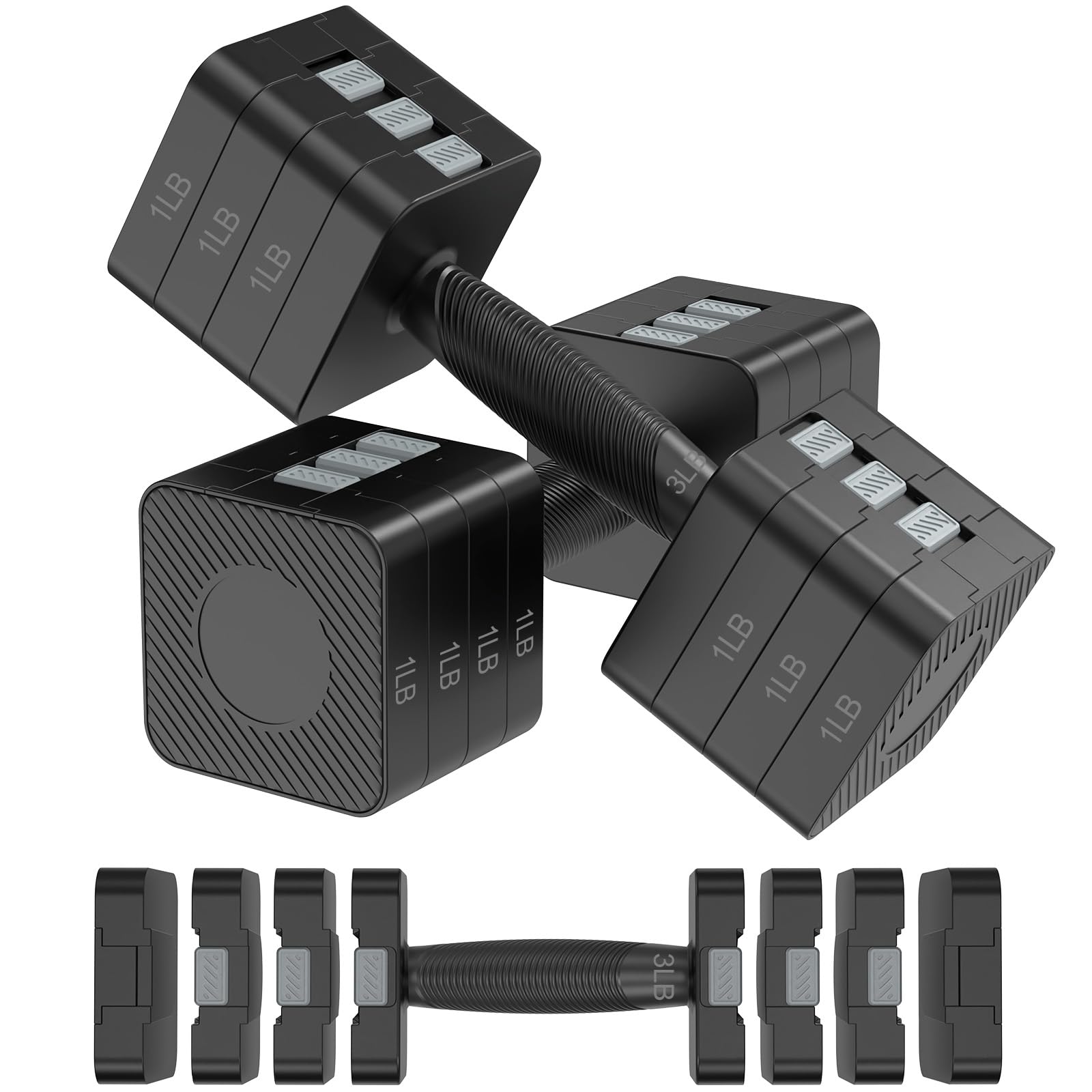 Hezeyferg Adjustable Dumbbells Set for Women/Men Home Gym