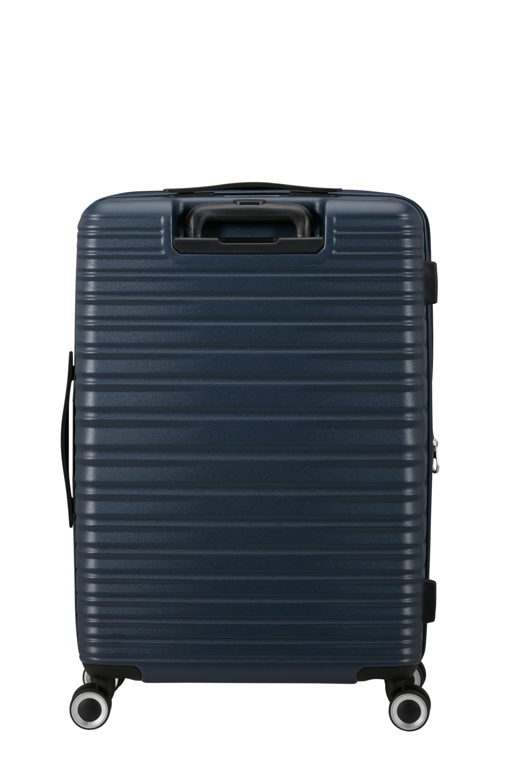 American Tourister Aerotech - Ensemble de 3 Bagages à Coque Rigide (Bagage à Main, Moyen, Grand) Ensemble de Chariot Extensible avec Serrure TSA - Bleu (Bleu Marine métallisé)