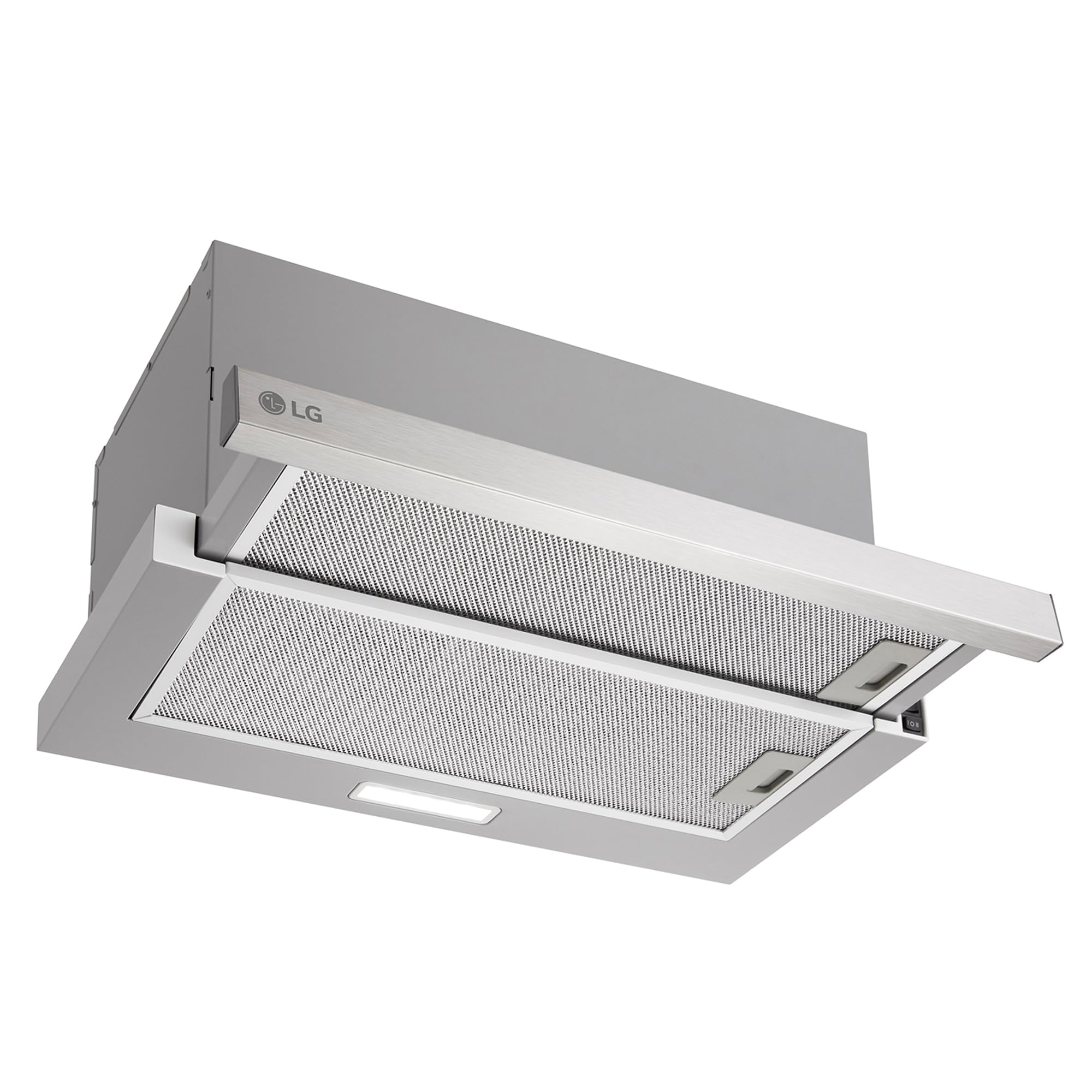 LG HT3Z2413S - Campana Extractora Integrable 60 cm, Extraíble, 600 m³/h, 2 Niveles de Potencia, Filtros Lavables, Color Inox [Clase de eficiencia energética C]