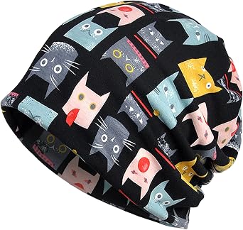 Slouchy Beanie Hip-Hop Soft Lightweight Summer Beanie Head Covering Adult Hats Cap for Men Women