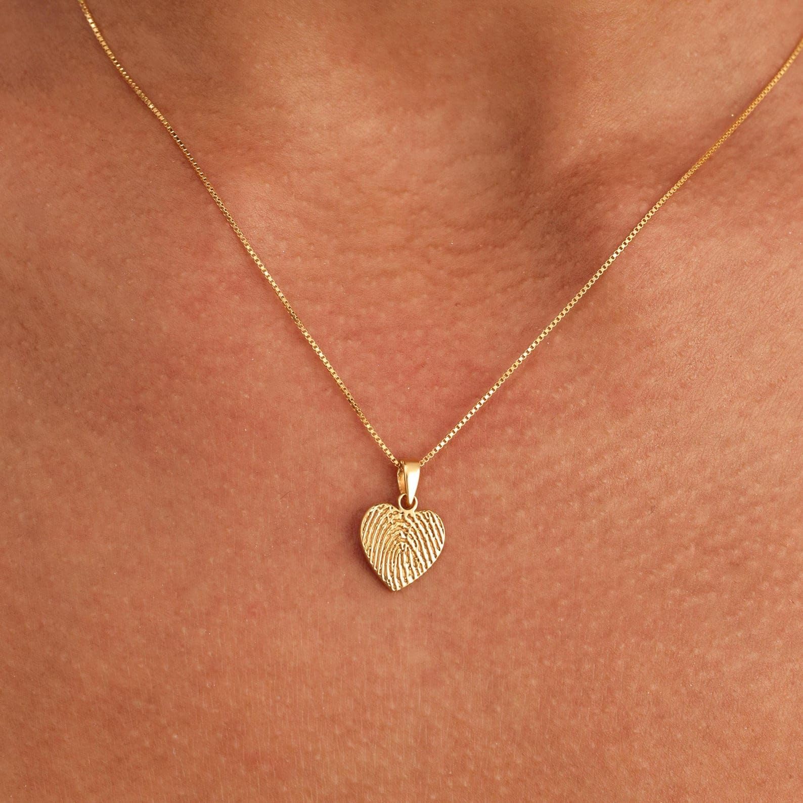 Mini colgante huella dactilar Collar plata de ley 925 real huella del pulgar collares recuerdo Día de la Madre hechos a mano