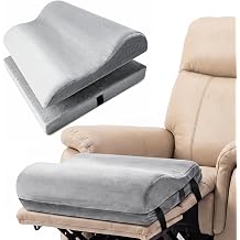 Adjustable Height Recliner Leg Rest Pillow with Wave-Shaped Design