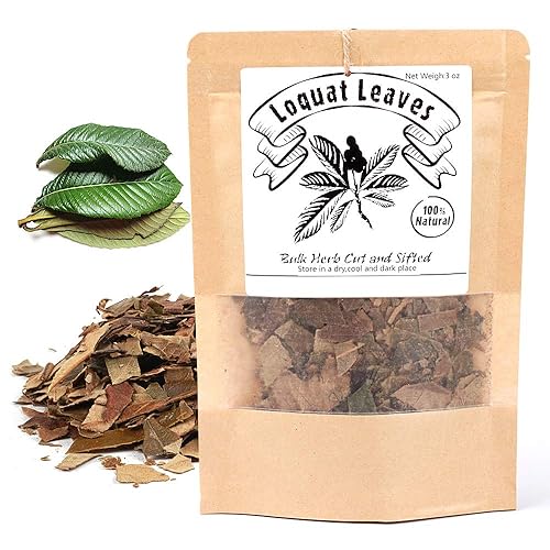 EidolonGreen Hierba medicinal de China Hoja de níspero (Eriobotrya JaponicaPipaye) Hojas sueltas secas naturales puras 3 oz (88g)