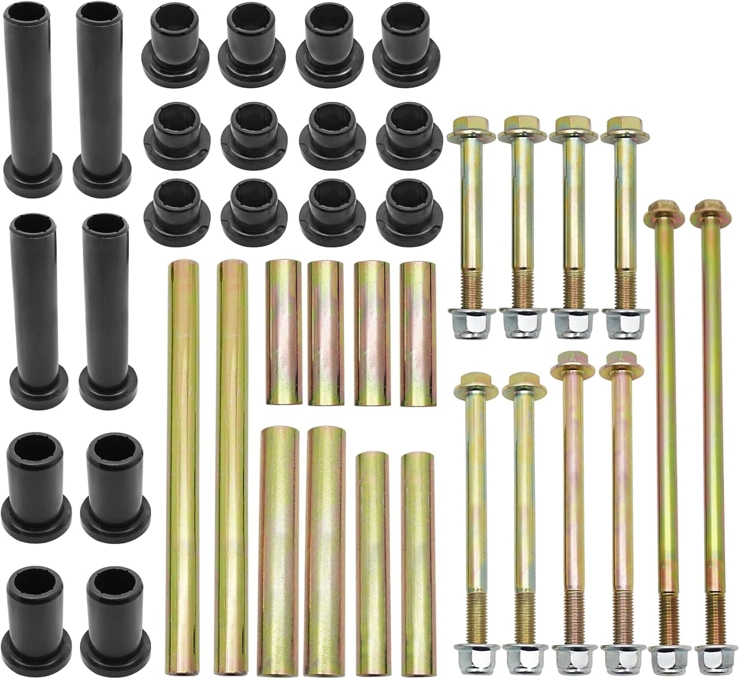 Rear A-Arm Bushing Rebuild Kit (2 Side) for Polaris Sportsman 1000 850 550 2010-2019 Scrambler 1000 850 2013-2019, OEM# 5439874 5439874 5437651 5436973 7518472