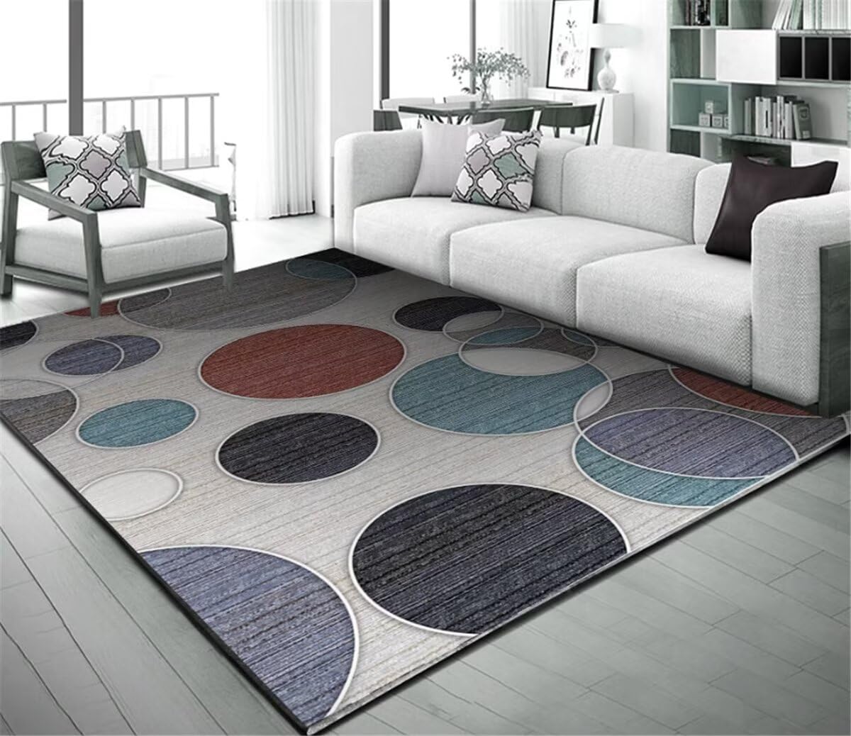 Tapis de chambre design minimaliste pour rafraîchir un sol froid