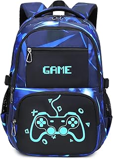 Lmwzh Boys for school backpack teenager school bag boys for school bag reflective backpack waterproof game school bag