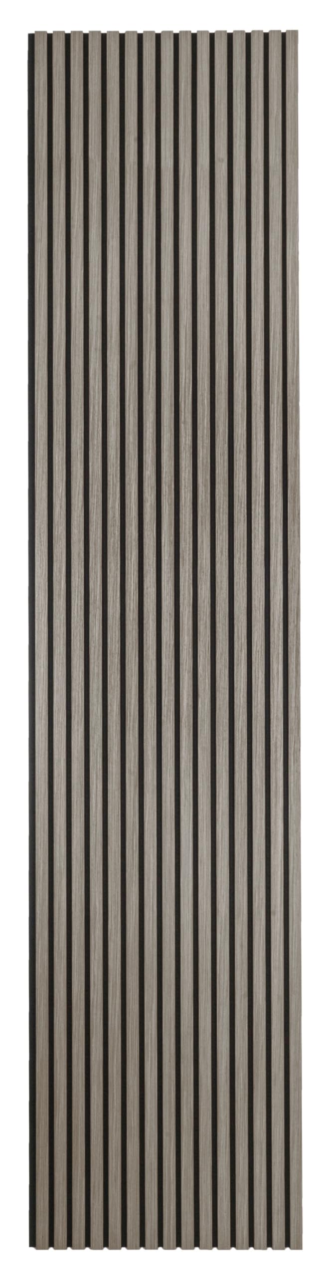 G21 Panele akustyczne 1,63 m² – 275 cm x 54 cm x zestaw – 2 sztuki | szary dąb, okładziny ścienne, stelaże listewkowe, panele akustyczne, panele designerskie