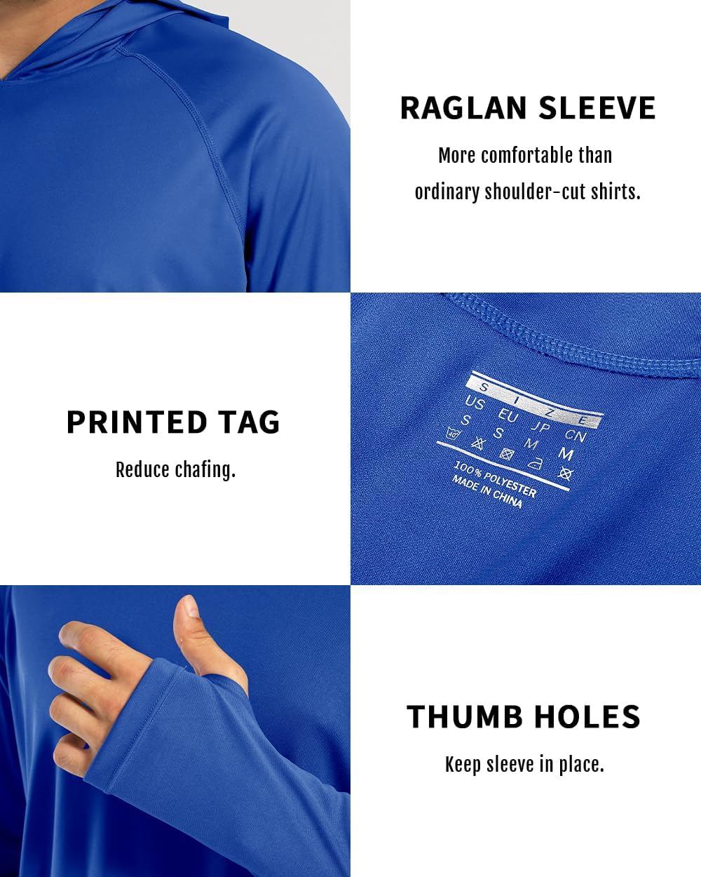 Boladeci Men's UPF 50+ Sun Protection Lightweight Hoodie Shirts Long Sleeve Fishing Shirt SPF UV Hiking Swim - Image 7