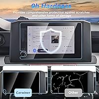 Vista 6 de Carwiner Protector de pantalla compatible con Toyota Tacoma SR/SR5/TRD PreRunner 2024 2025 2026, accesorios de visualización Toyota 4Runner