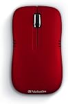 Verbatim Wireless Notebook Optical Mouse, Commuter Series – Matte Red
