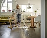 Kärcher FC 7 Cordless Electric Mop, 4 Microfibre Rotating Rollers, Battery Life: ~45 min, Charging Performance: ~135 m², 2 Cleaning Modes, for Hard Floors, White - 3