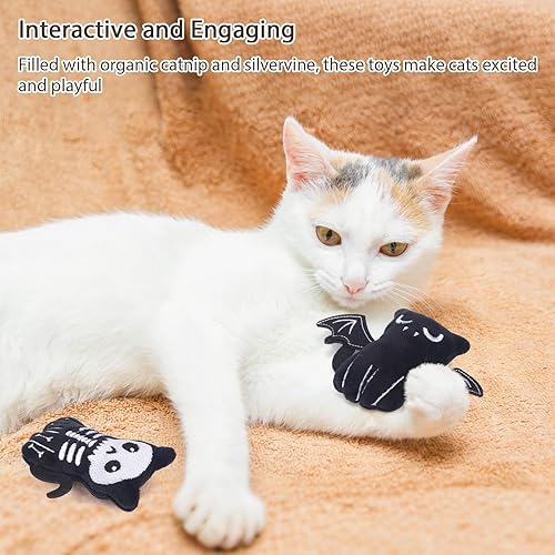 Miniatura 6 de Retro Shaw 4 juguetes para gatos, juguetes interactivos para gatos masticables, juguete interactivo para masticar gatitos para todas las razas, 3.7