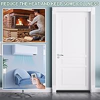 Vista 6 de MAXTID Tope de Aire para Puerta de 32 Pulgadas, Negro - Bloqueador de Viento para Puertas de Dormitorio y Apartamentos Pequeños