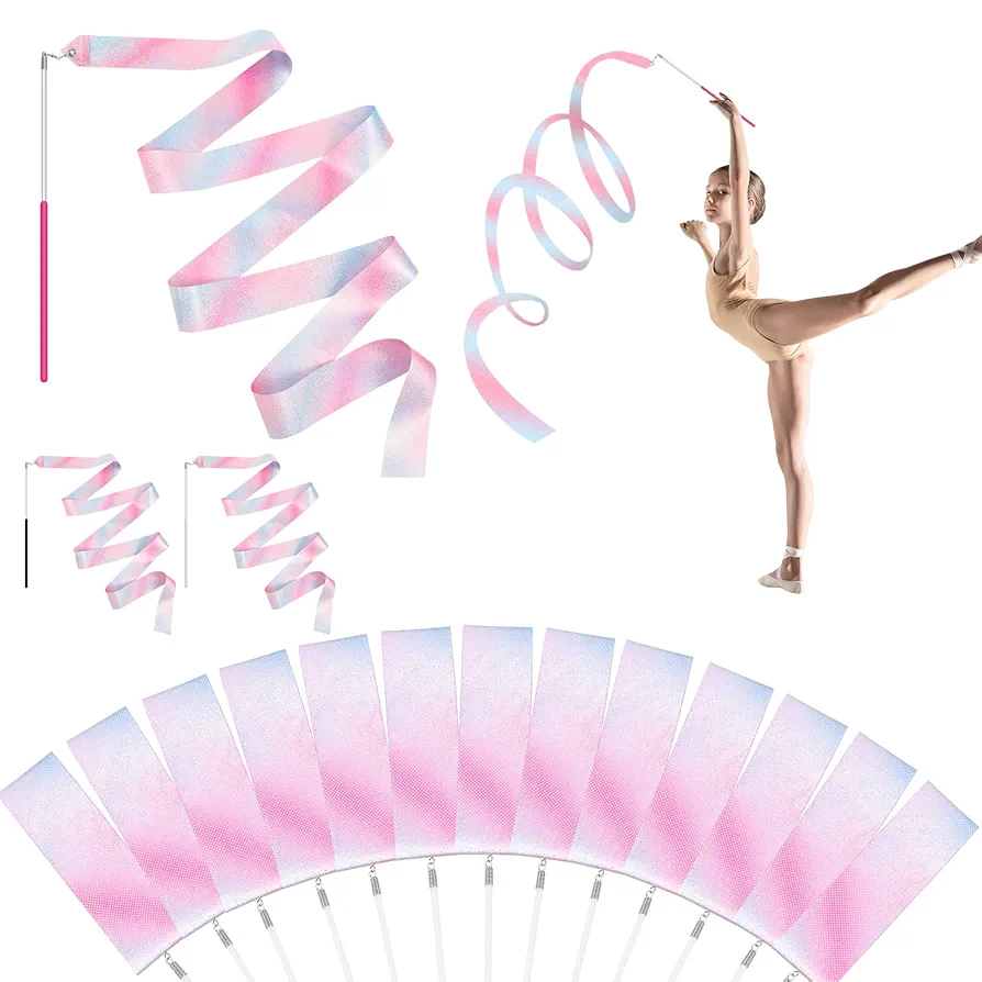 Amazon.co.jp: Yorkereynom 新体操リボン ダンスリボン 3色3本