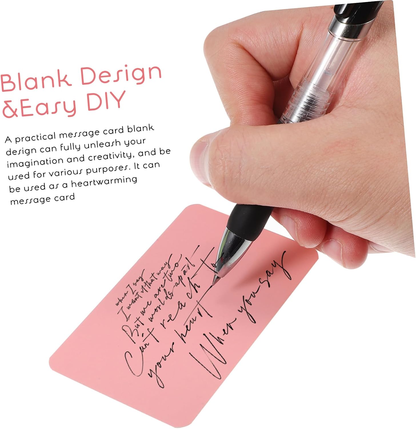 OSALADI Multi Color Blank Paper Cards for Present Cards Learning Notes and Business Messages for Creative Projects