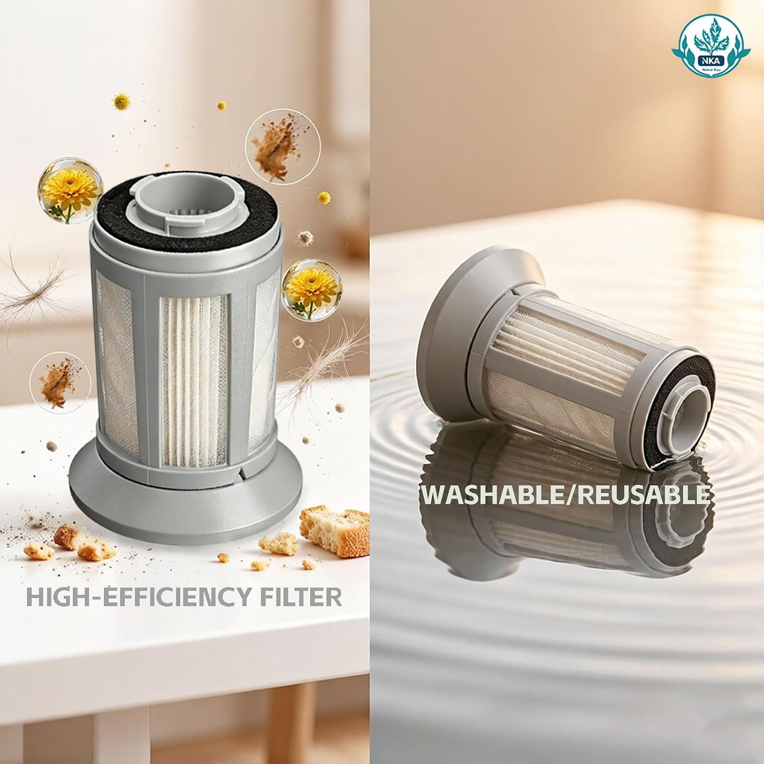 1 Pack Vacuum Filter Replacement Part 1613056, for Bissell Zing 2156 2156A 2156E 21562 1665 16652 1665W, Compatible with Bissell Bagless Canister Vacuum for Daily Use