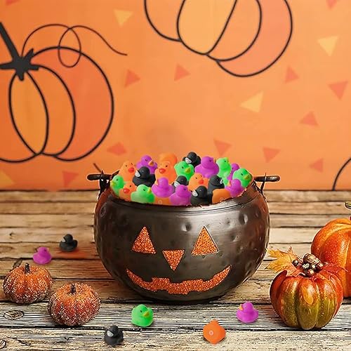 Miniatura 4 de Haooryx 60 piezas de cinta rosa mini patos de goma para concientización sobre el cáncer de mama, cinta rosa, mariposa, esperanza, pequeños patos