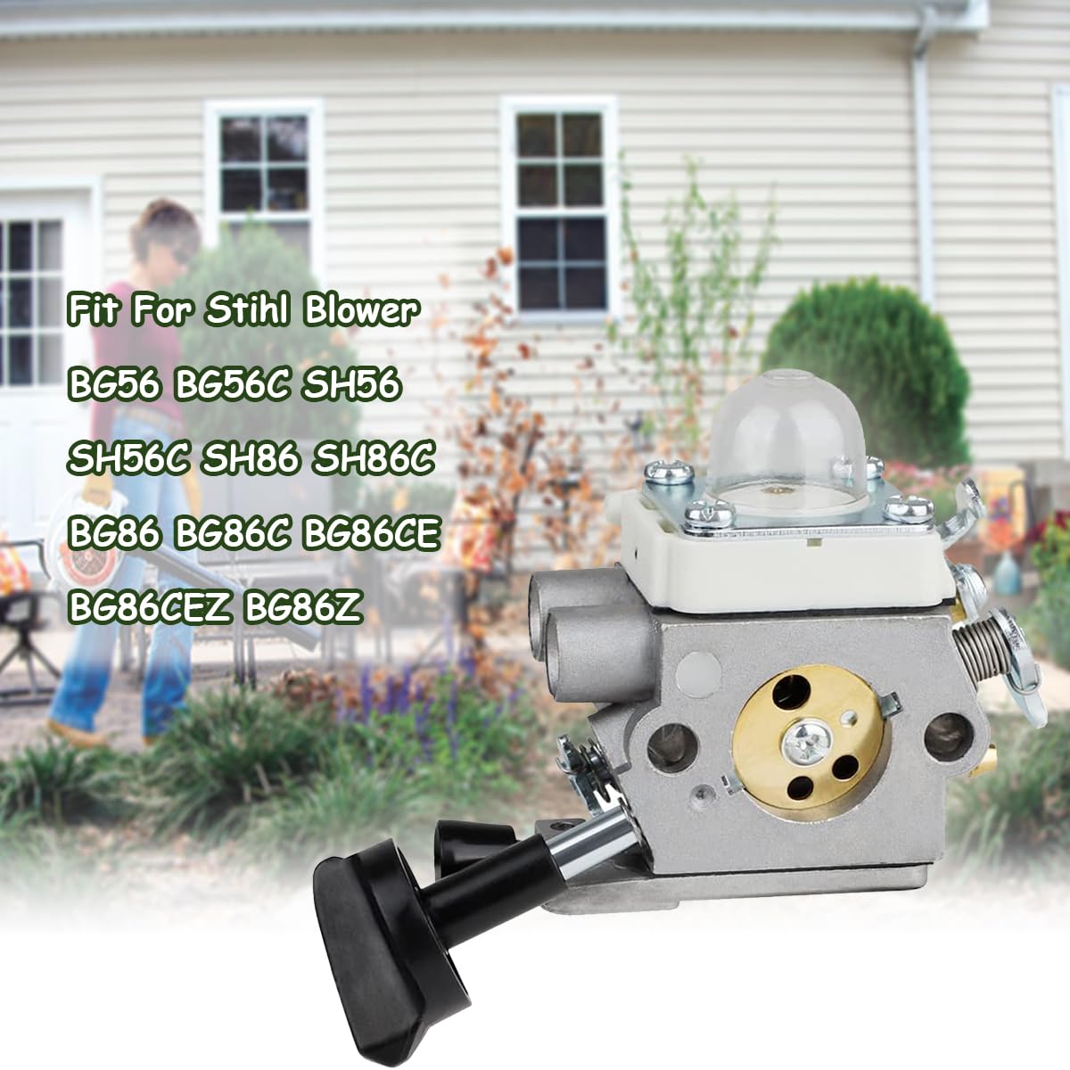 Carburateur pour souffleur de feuilles Stihl BG56 BG56C SH56 Remplace le moteur ZAMA C1M-S260B 4241-120-0615 4241-120-0632 4241-120-0622