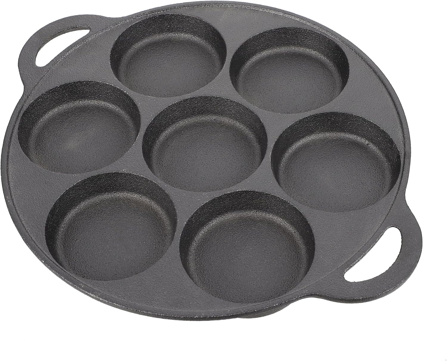 Casting Iron Pan Round Holes Egg Pan Non-stick Omelette Pot for Home Commercial Use