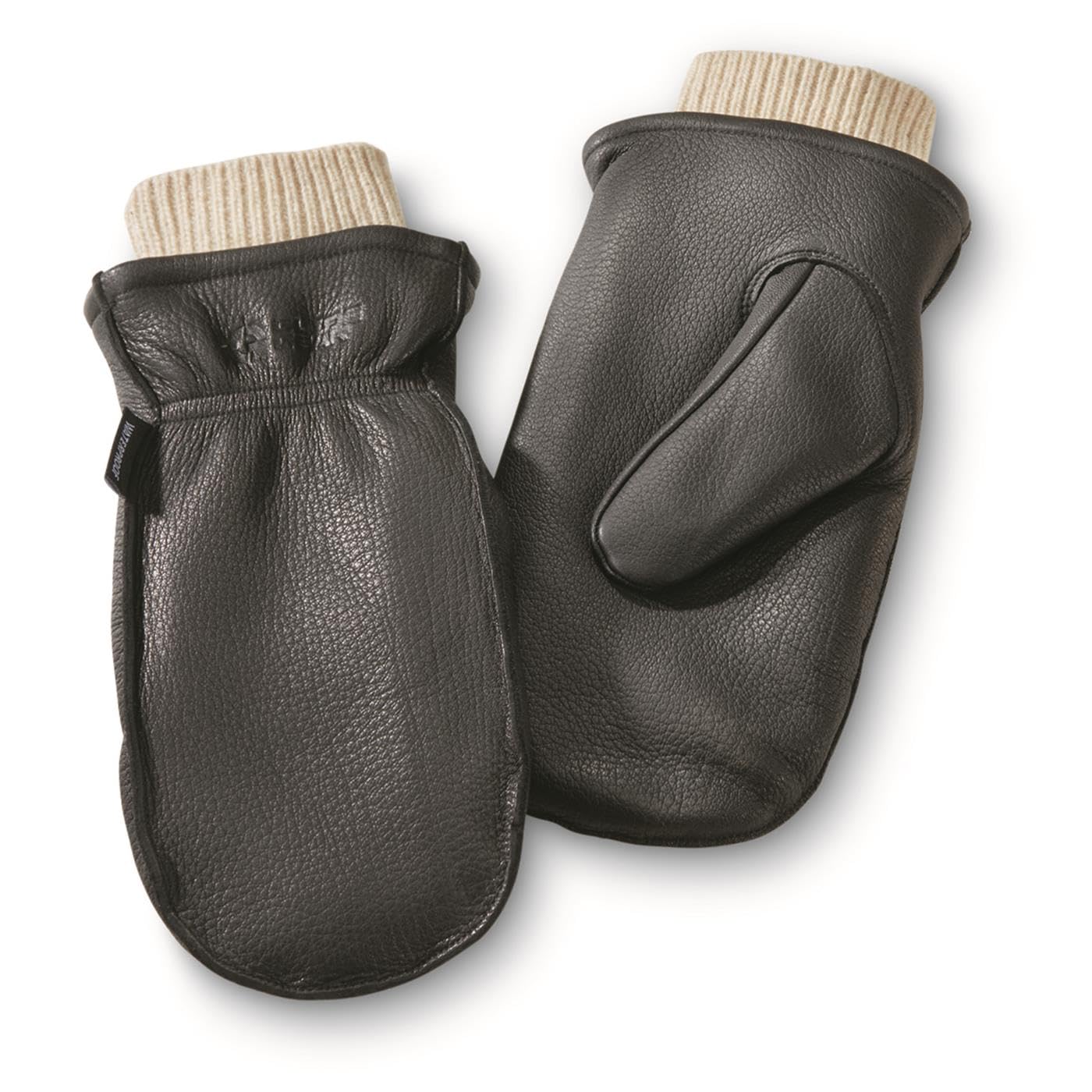 Guide Gear Men's Waterproof Genuine Deerskin Leather Mittens